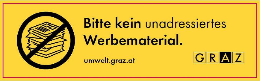 Werbung Nein Danke Umweltserver Der Stadt Graz