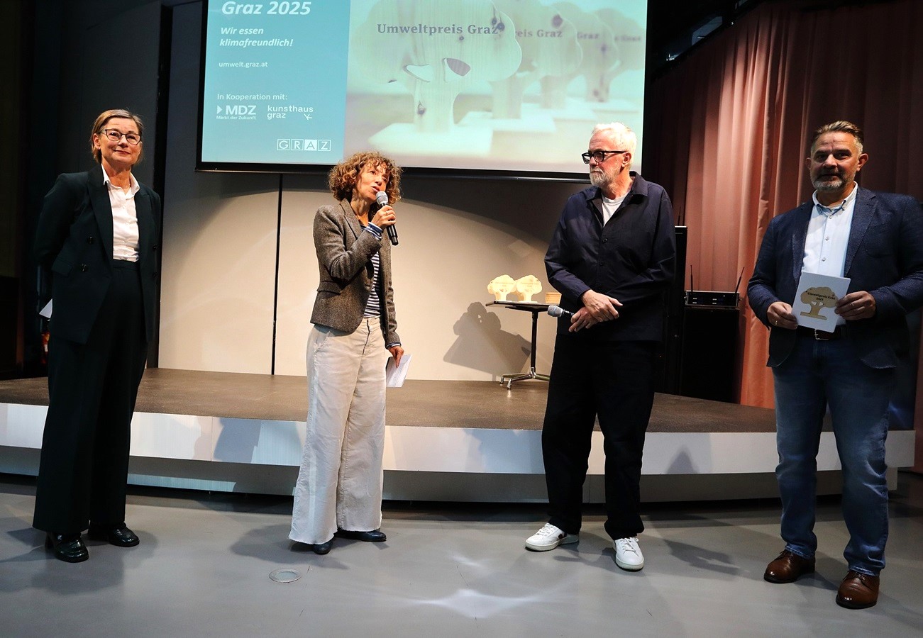 GRin Würz Stalder, Kathrin Bucher Trantow, Wolfgang Schlag und Timo Köhler im Gespräch